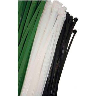 Kabelbinder pakke | 200x4.8 mm | 100stk | Kabel strips | Hvid