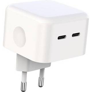 oplader XO L102, 2x USB-C, 35W (hvid)