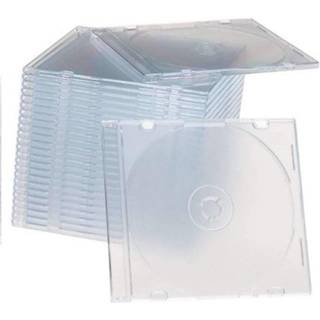 Maxtek ultra tynd 5,2 mm slank klar CD juvel med indbygget frostklar bakke 100 pakke.