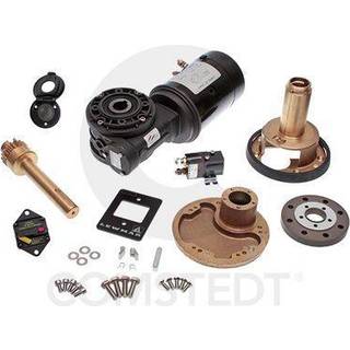 Elkonverteringssæt til skødespil Lewmar Ocean, motor under dæk, fast hastighed, 12 V, passer til Lewmar Ocean 46ST