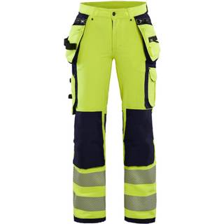Blåkläder 7197 Dame High Vis Buks 4-vejs stretch / Dame High Vis Arbejdsbuks 4-vejs stretch - C50 - High Vis Gul/Marineblå