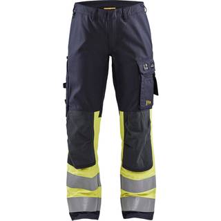 Blåkläder 7187 Dame Multinorm Buks Inherent med stretch / Dame Multinorm Arbejdsbuks Inherent med stretch - C36 - Marineblå/High Vis Gul