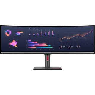 LENOVO P49w-30 49inch IPS 5120x1440 32:9 60Hz 350cd/m2 4ms 2x HDMI DP 4xUSB 3.2 G1 USB-C 3.2 G1 USB-B 3.2 G1 RJ45 2x5W Raven Black