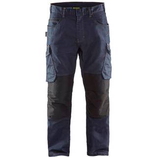 Blåkläder 1497 Service Buks Denim stretch / Service Arbejdsbuks Denim stretch - D100 - Marineblå/Sort