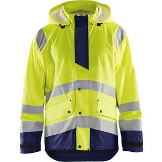 Blåkläder 4323 High Vis Regnjakke LEVEL 1 / High Vis Regnjakke LEVEL 1 - 2XL - High Vis Gul/Marineblå