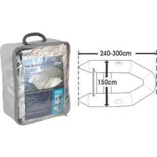 Presenning til gummibåd, båd lgd 550-610 cm Sølvgrå