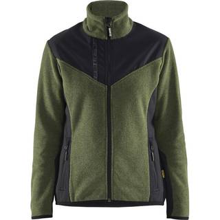 Blåkläder 5943 Dame Strikket jakke med Softshell / Dame Strikket jakke med Softshell - 2XL - Efterårsgrøn/Sort
