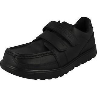 Start Rite Start-Rite Mission Black Leather Riptape School Shoes