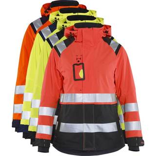 Blåkläder 4904 Dame High Vis Skaljakke / Dame High Vis Skaljakke - 3XL - High Vis Orange/Marineblå