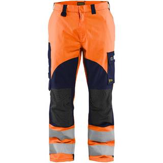 Blåkläder 1588 Multinorm Buks Inherent / Multinorm Arbejdsbuks Inherent - D116 - High Vis Orange/Marineblå