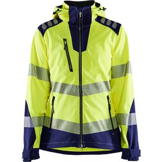 Blåkläder 4791 Dame High Vis Softshell Jakke / Dame High Vis Softshell Arbejdsjakke - M - High Vis Gul/Sort