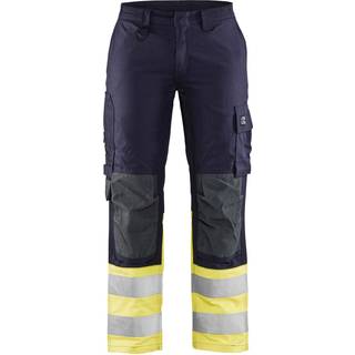 Blåkläder 7188 Dame Multinorm Buks Inherent / Dame Multinorm Arbejdsbuks Inherent - C34 - Marineblå/High Vis Gul