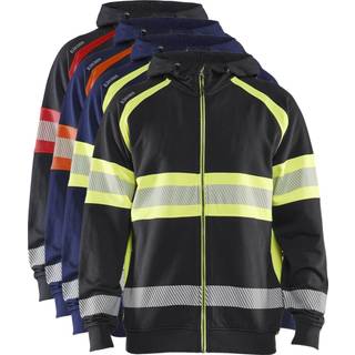 Blåkläder 3552 High vis hættetrøje / High vis hættetrøje - XS - Marineblå/High Vis Orange