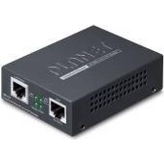 PLANET 1-Port 10/100TX Ethernet over Netværkssender & -modtager Sort