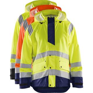 Blåkläder 4323 High Vis Regnjakke LEVEL 1 / High Vis Regnjakke LEVEL 1 - 3XL - High Vis Orange/Marineblå