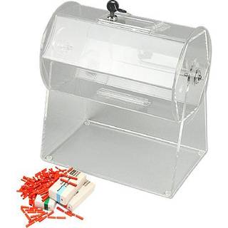 Tombola-tromle, akryl, med lås