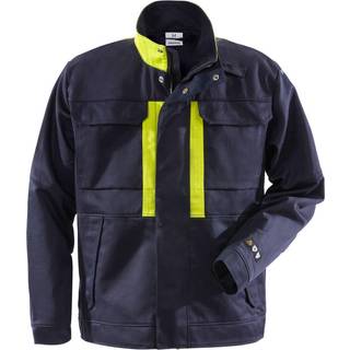 Fristads 131168 Flame svejse jakke 4077 WEL / Arbejdsjakke Marine/Hi-Vis gul XS