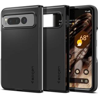 Google Pixel Fold Spigen Thin Fit Bagside Cover - Sort