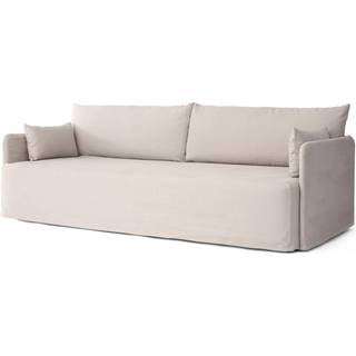 Audo Copenhagen - Offset 3-Seater With Loose Cover Fabric Cotlin Oat - Sofaer - Norm Architects - Beige,Grå