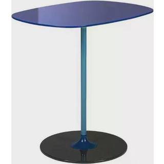 Kartell Thierry Sofabord 33x50 Cm - Sofabord Stål Sea Blue - 04042BL