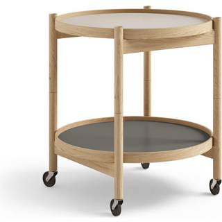 Brdr. Krüger Bølling bakkebord 50 cm. - eg olie - Bakke 1: Stone / Bakke 2: Clay