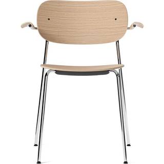 Audo Copenhagen - Co Armchair - Chrome - Natural Oak - Spisebordsstole - Norm Architects - Metal/Træ