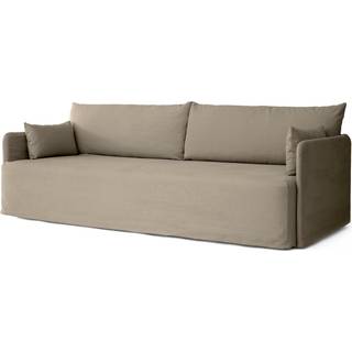 Audo Copenhagen - Offset 3-Seater With Loose Cover Fabric Cotlin Poppy Seed - Sofaer - Norm Architects - Grøn