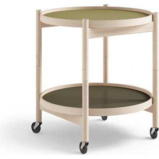 Brdr. Krüger Bølling bakkebord 50 cm. - eg ubehandlet, Bakke 1: Leaf / Bakke 2: Leaf