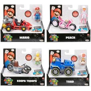 Jakks Super Mario Movie 6.35cm Figure with Pull Back Vehicle Asst.