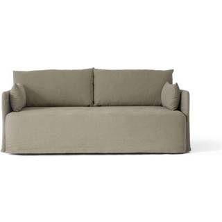 Audo Copenhagen - Offset 2-Seater With Loose Cover Fabric Cotlin Poppy Seed - Sofaer - Norm Architects - Grøn