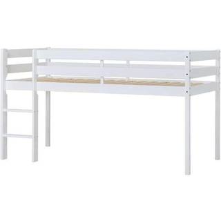 Hoppekids ECO Comfort halvhøj seng 90x200 cm - Hvid