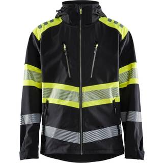 Blåkläder 449425139933XXL Softshelljakke sort/høj synlighed gul Stl XXL