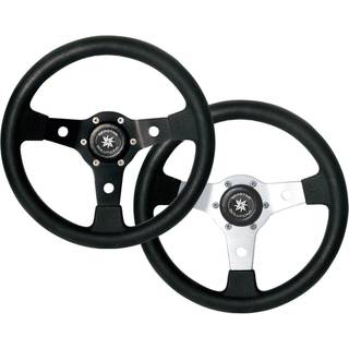 Bådrat motorbåd Dometic Falcon GT 340, aluminium med polyurethan, Ø340 mm, med nav, passer 3/4" (19 mm) rataksel, sort