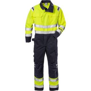Fristads 125893 Flame Hi Vis Kedeldragt kl.3 8175 ATHS / Arbejdskedeldragt Hi-Vis gul/Marine XL