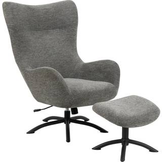 Talgarth recliner med fodskammel. Lys antracit