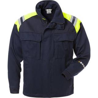 Fristads 122286 Flamestat Jakke 4965 MFA / Arbejdsjakke Marine/Hi-Vis gul 3XL