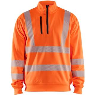 Blåkläder 3564 High vis Sweatshirt Half zip / High vis Sweatshirt Half zip - 3XL - High Vis Orange