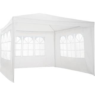 Havepavillon Baraban 3x3m med 3 sidepaneler - hvid
