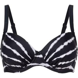 Wiki Kreta Padded Balconette Bikini Top - Black/White - E 85