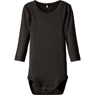 Langærmet Ribstrikket Bodystocking