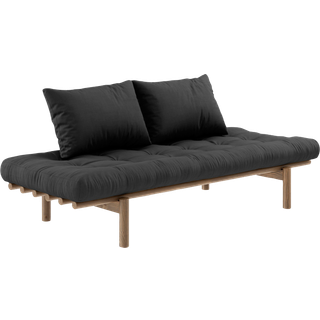 Pace Daybed Fra Karup Design i Massiv FSC Fyrretræ | Japandi - Carob Brown - 734 Dark Grey