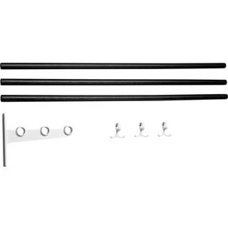Essem Design Nostalgi Tilbygningsdel Til Hattehylde / Skohylde Hvid / Black Stained Oak - Hattehylder Aluminium Sortbejdset Eg - 068