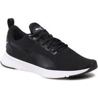 PUMA Flyer Runner Youth Trainers, Shoes, Black/White, 37 - White - 37