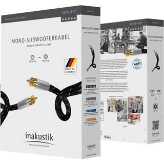 Inakustik Excellence mono subwooferkabel | 7,5 meter