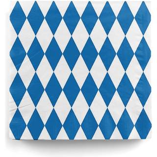 Servietten Bavaria mit Rauten 20 St.