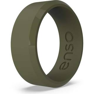 ENSO Rings Bevel Classic Silicone Wedding Ring - Hypoallergenic Unisex Wedding Band - Comfortable Band For Active Lifestyle - 8mm bred 2,16 mm ty