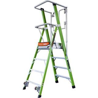 JUMBO Giant Safety Cage platformsstige, 10 trin, 100 x 285 cm - 41LG610