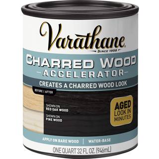 Varathane 347105 Charred Wood Accelerator Quart Black