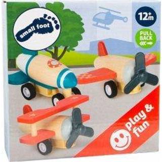 Small Foot - Wooden Pull-back Planes Set of 3
