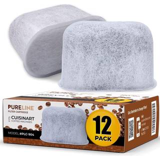 Cuisinart Coffee Filter Udskiftning - 12 Pack Cuisinart Kaffemaskine Vandfilter af Pureline - Charcoal Water Filter - Til alle k?kkeninart kaffem